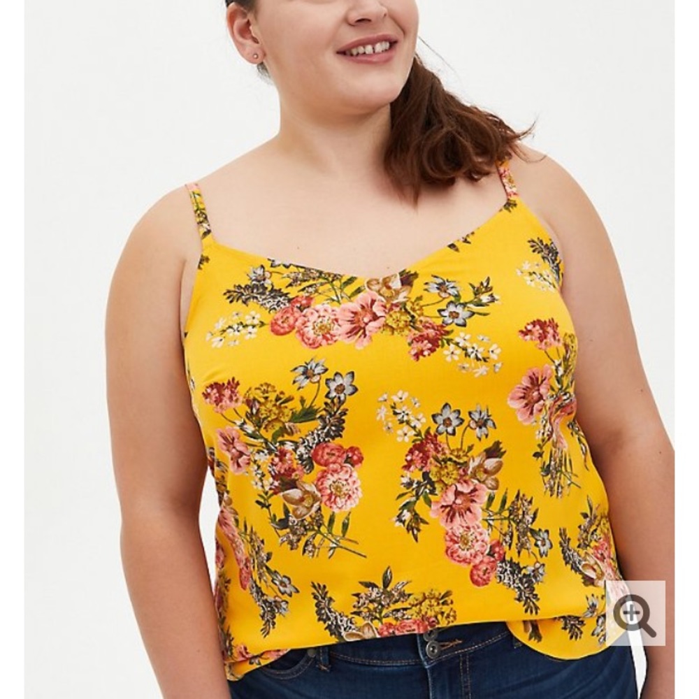 Torrid Yellow Floral Cami